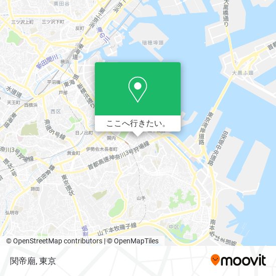 関帝廟地図