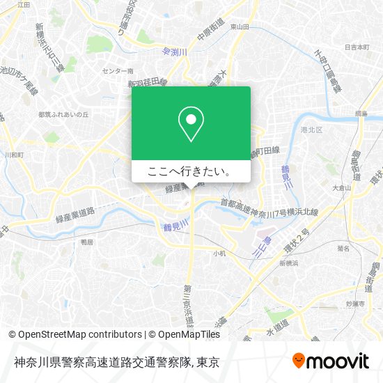 神奈川県警察高速道路交通警察隊地図
