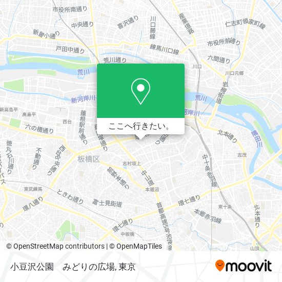 小豆沢公園　みどりの広場地図