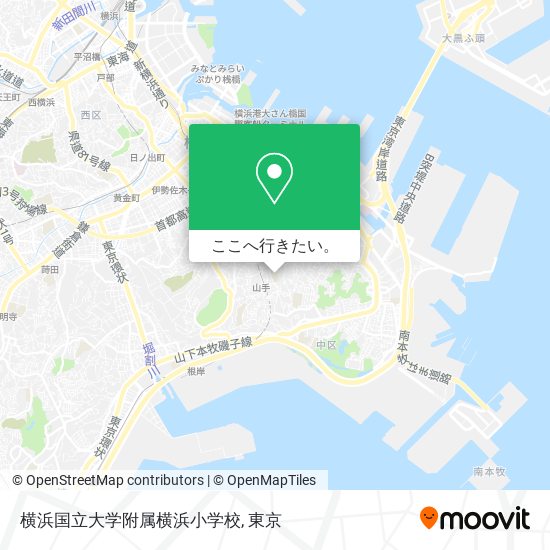 横浜国立大学附属横浜小学校地図