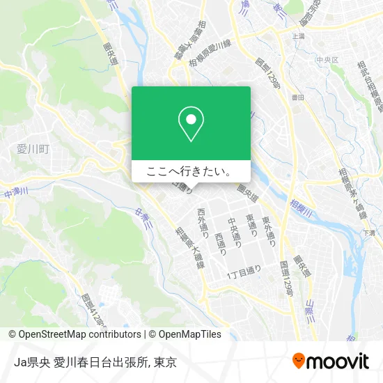 Ja県央 愛川春日台出張所地図