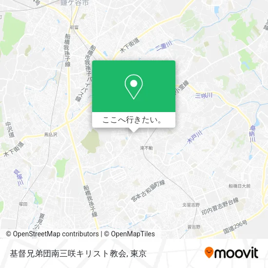 基督兄弟団南三咲キリスト教会地図