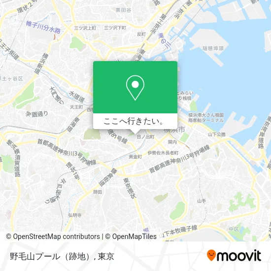 野毛山プール（跡地）地図
