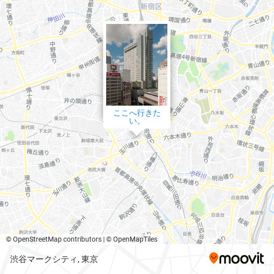 渋谷マークシティ地図