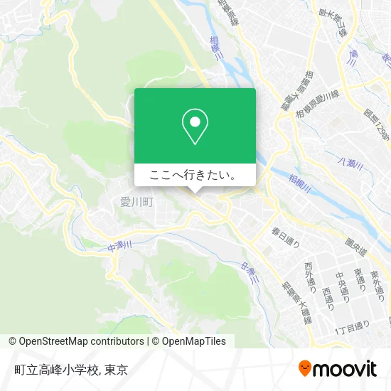 町立高峰小学校地図