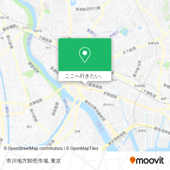市川地方卸売市場地図