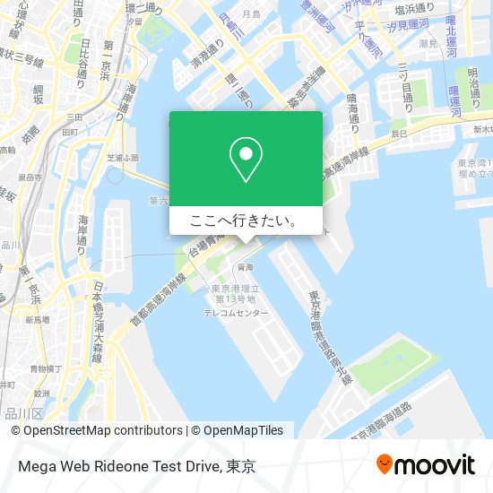Mega Web Rideone Test Drive地図