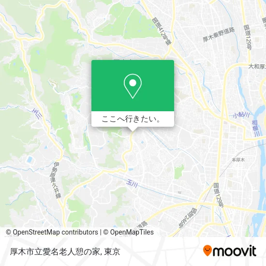 厚木市立愛名老人憩の家地図