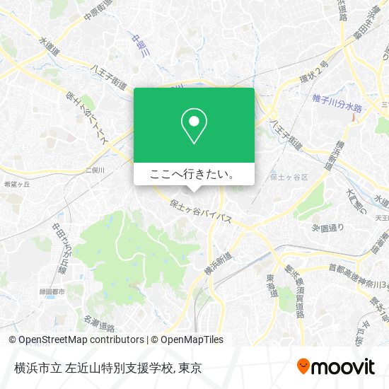 横浜市立 左近山特別支援学校地図