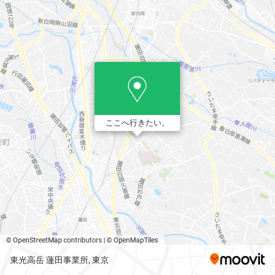 東光高岳 蓮田事業所地図