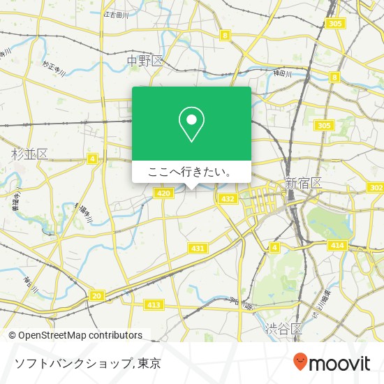 ソフトバンクショップ地図