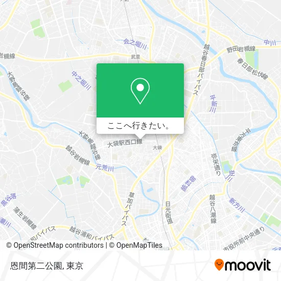 恩間第二公園地図