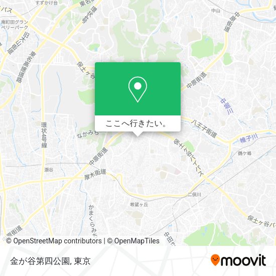 金が谷第四公園地図