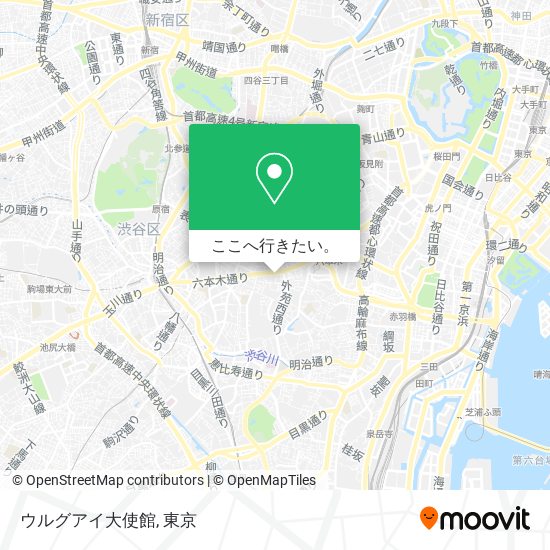 ウルグアイ大使館地図