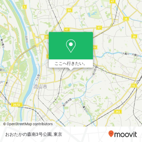 おおたかの森南3号公園地図