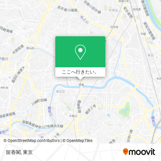 留香閣地図