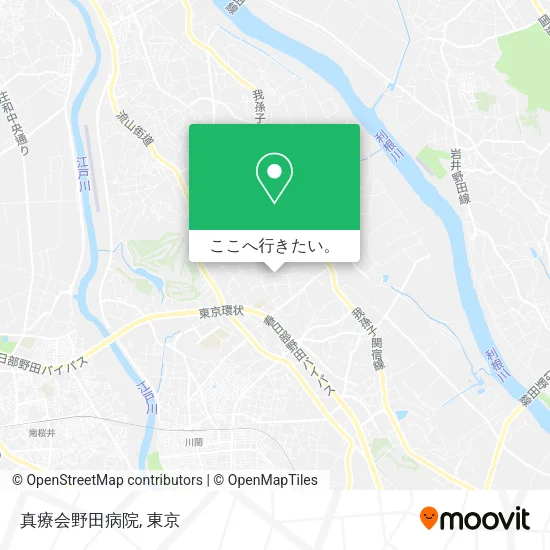 真療会野田病院地図