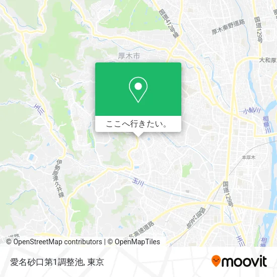 愛名砂口第1調整池地図