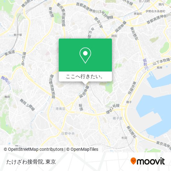 たけざわ接骨院地図