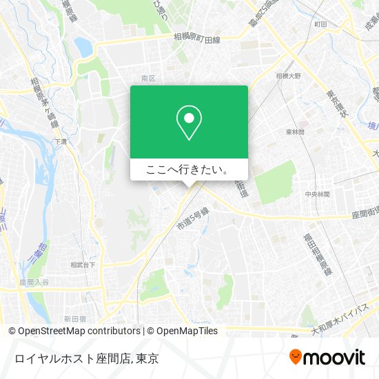 ロイヤルホスト座間店地図