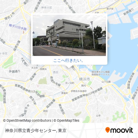 神奈川県立青少年センター地図