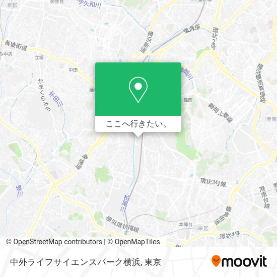 中外ライフサイエンスパーク横浜地図