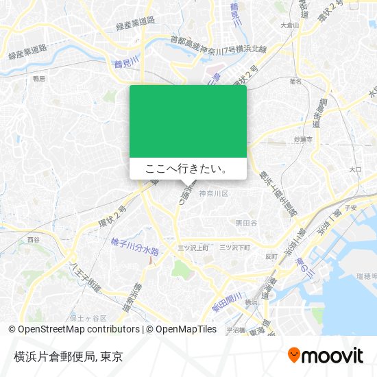 横浜片倉郵便局地図