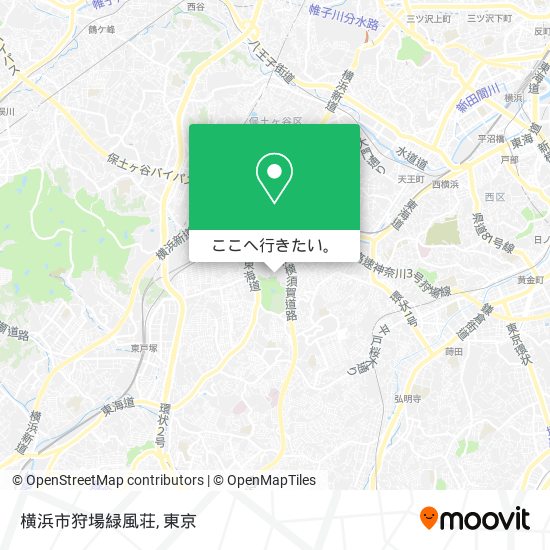 横浜市狩場緑風荘地図