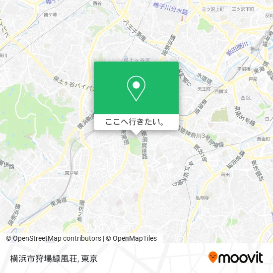 横浜市狩場緑風荘地図