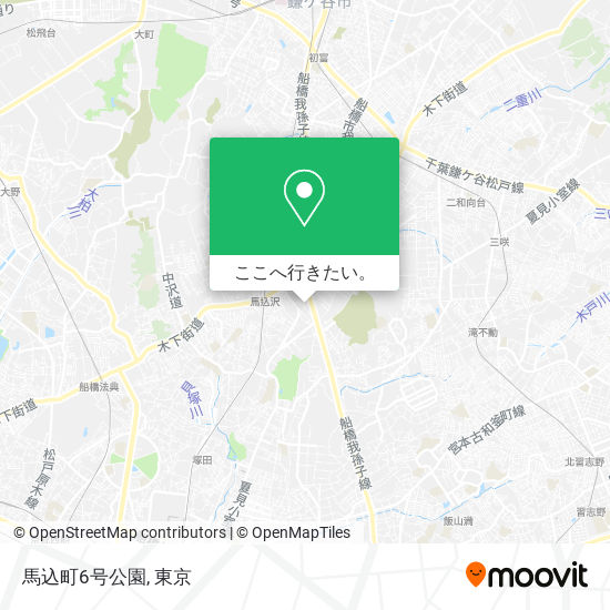 馬込町6号公園地図