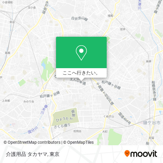 介護用品 タカヤマ地図