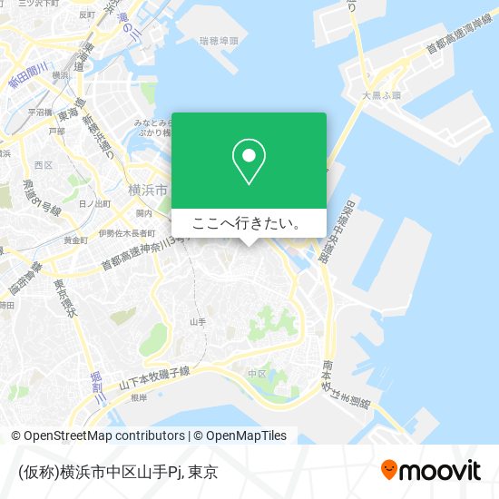 (仮称)横浜市中区山手Pj地図