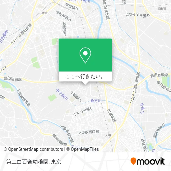 第二白百合幼稚園地図