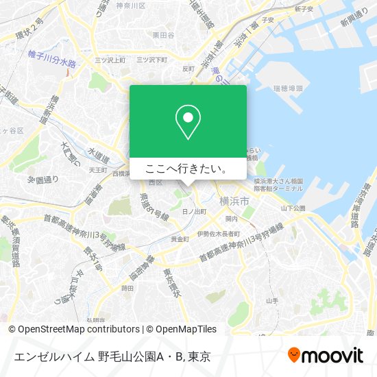 エンゼルハイム 野毛山公園A・B地図