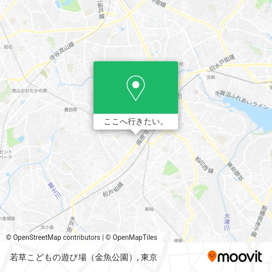 若草こどもの遊び場（金魚公園）地図