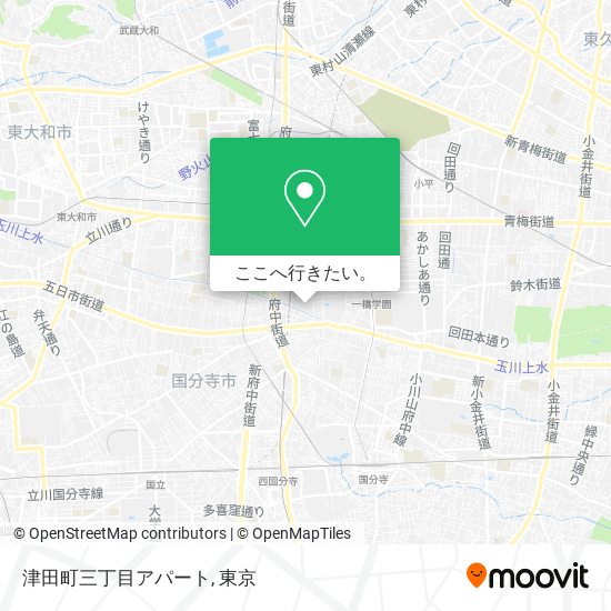津田町三丁目アパート地図