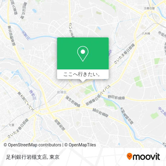 足利銀行岩槻支店地図