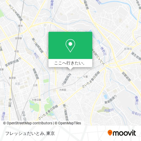 フレッシュだいとみ地図
