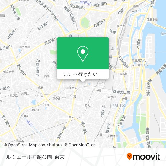 ルミエール戸越公園地図