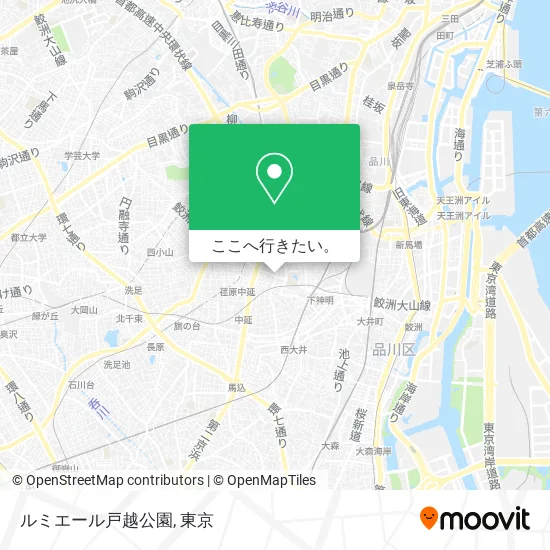 ルミエール戸越公園地図