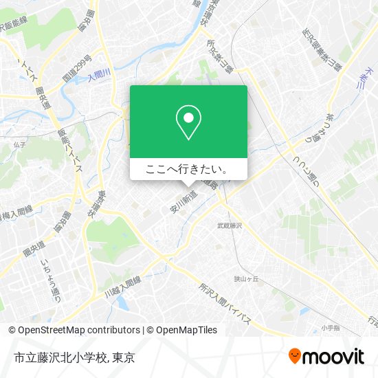 市立藤沢北小学校地図