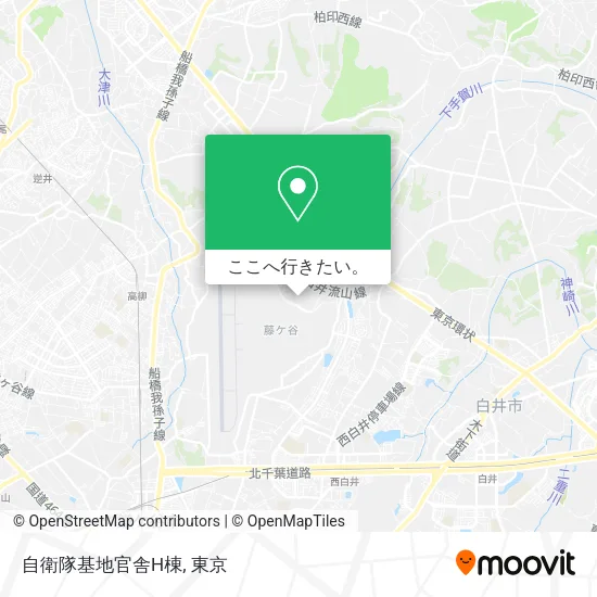 自衛隊基地官舎H棟地図