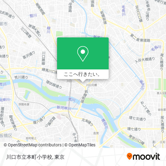 川口市立本町小学校地図