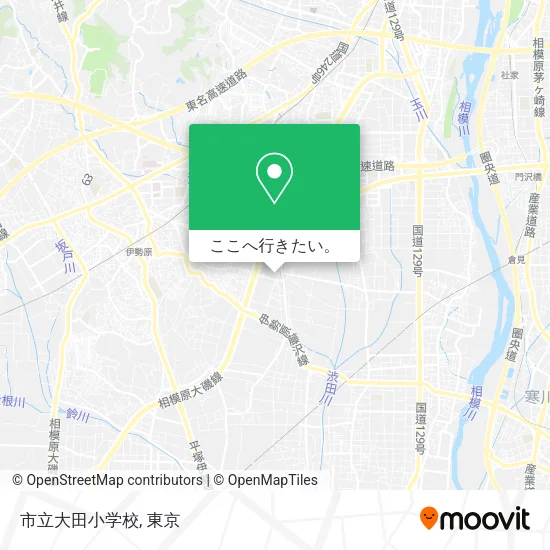 市立大田小学校地図