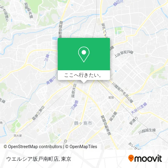 ウエルシア坂戸南町店地図