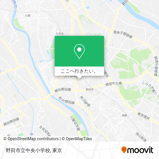 野田市立中央小学校地図