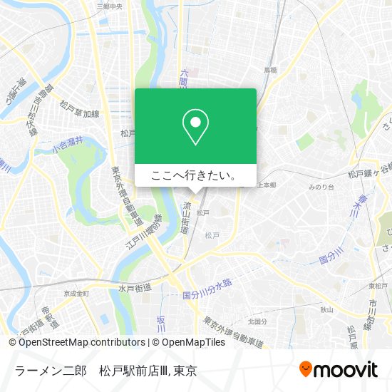 ラーメン二郎　松戸駅前店Ⅲ地図