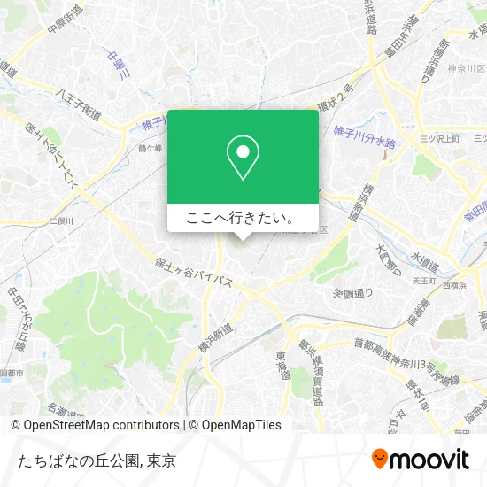 たちばなの丘公園地図