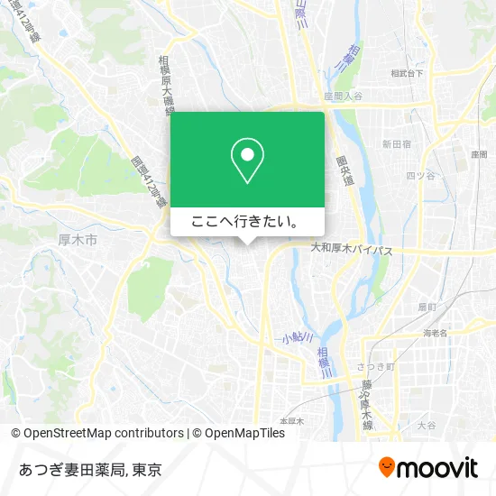 あつぎ妻田薬局地図