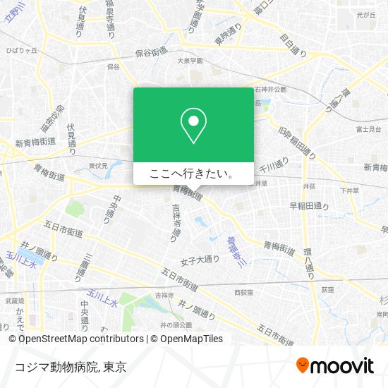 コジマ動物病院地図